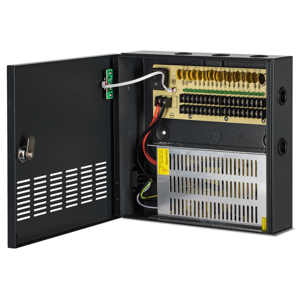DC12V (20 Amp) 18 Camera Power Supply - Clinton Electronics