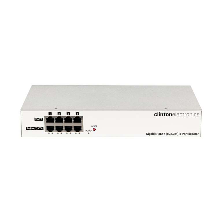 Four Port PoE++ (90W) Injector - Clinton Electronics